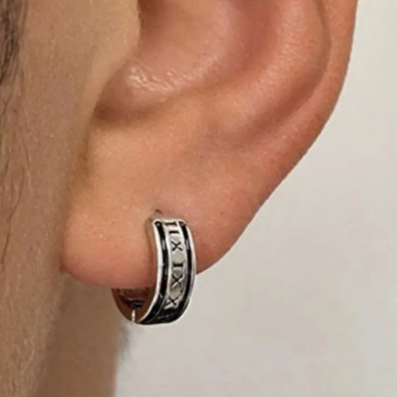 JONNY MOORE Titanium Steel Earrings Unisex-2