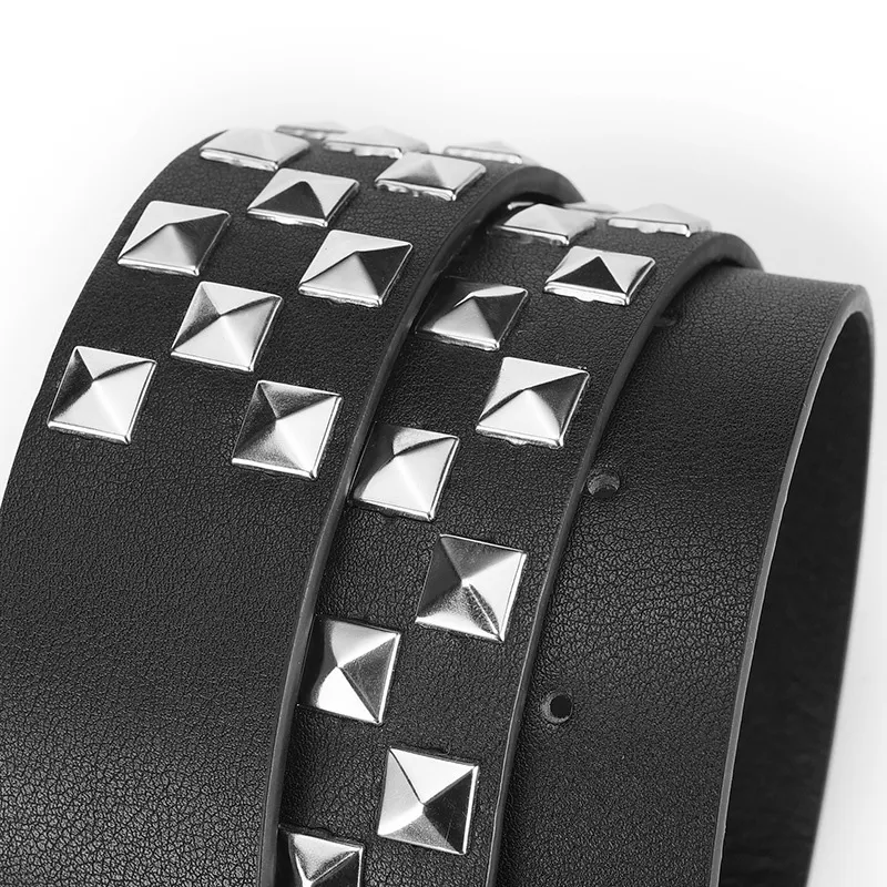 JONNY MOORE Alloy Leather Belts Women's 3.8cm-1