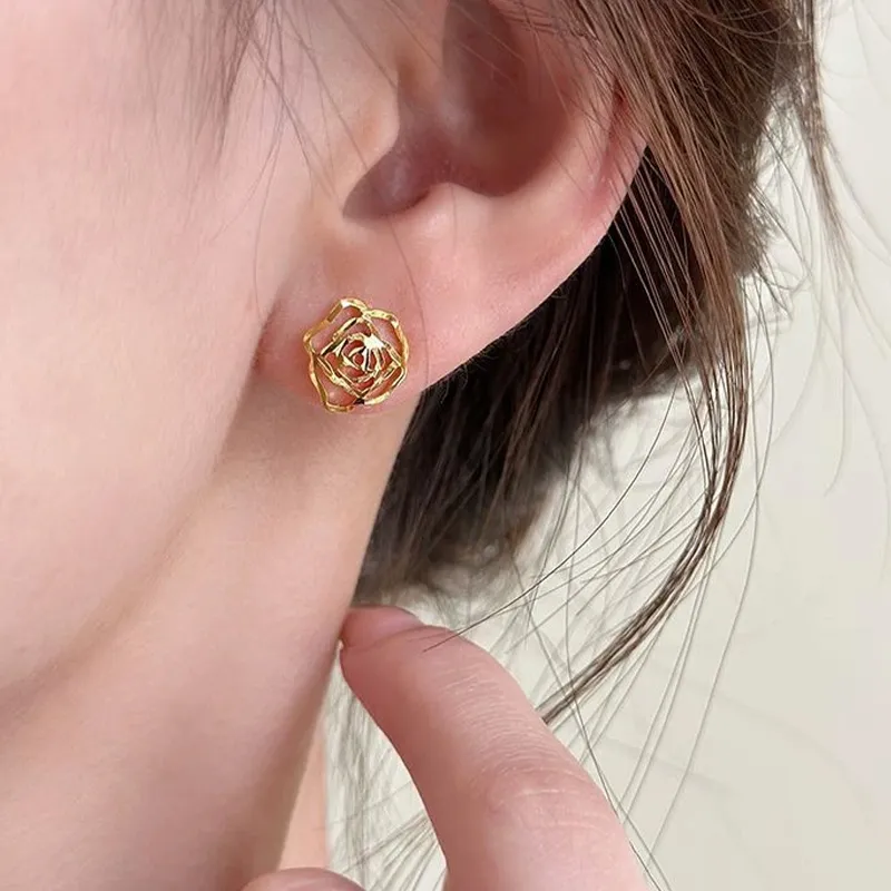 JONNY MOORE Titanium Steel Stud Earrings Unisex-2