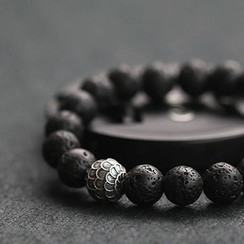 JONNY MOORE Obsidian Jade Bracelets Men's-1