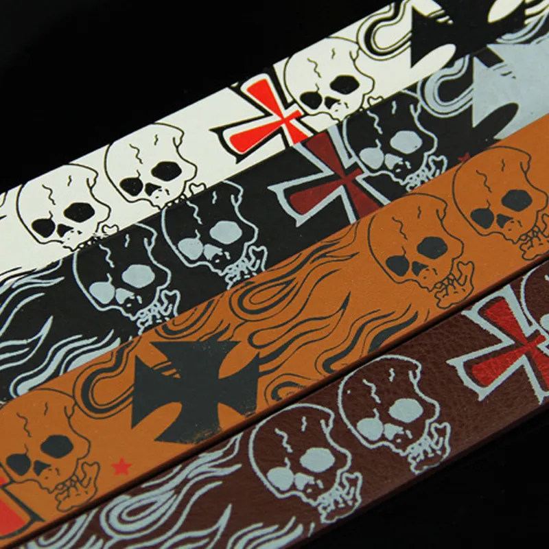 JONNY MOORE Alloy/PU Artificial Leather Belts Unisex 3.7cm-4