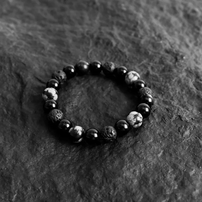 JONNY MOORE Obsidian Jade Bracelets Men's-4