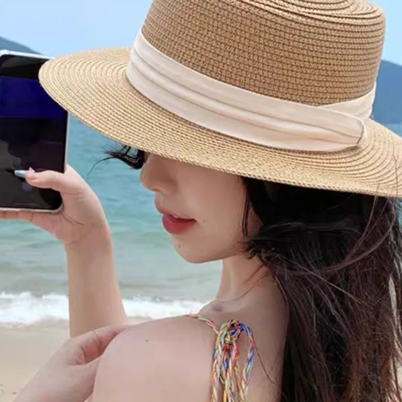 JONNY MOORE Straw Woven Sun Protection Hats Unisex-2