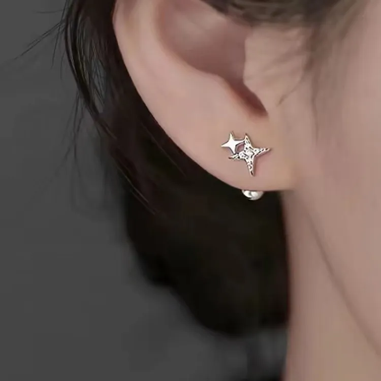 JONNY MOORE 925 Sterling Silver Stud Earrings Women's-3