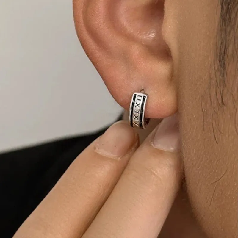JONNY MOORE Titanium Steel Earrings Unisex-1