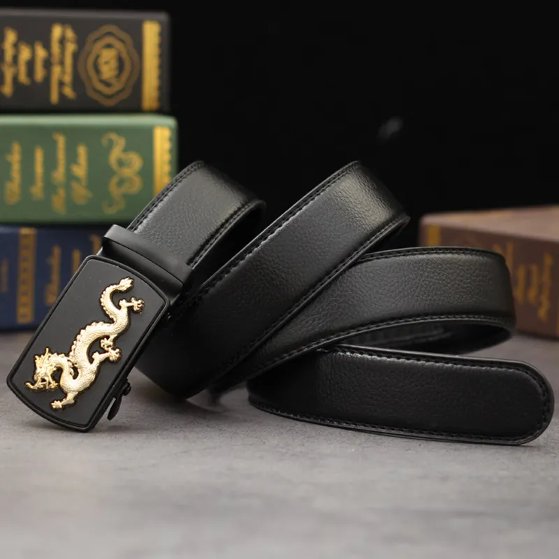 JONNY MOORE Alloy Leather Belts Men's Width 3.5CM-6