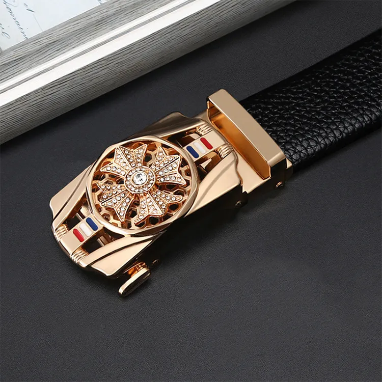 JONNY MOORE Alloy Leather Belts Men's 3.5-1