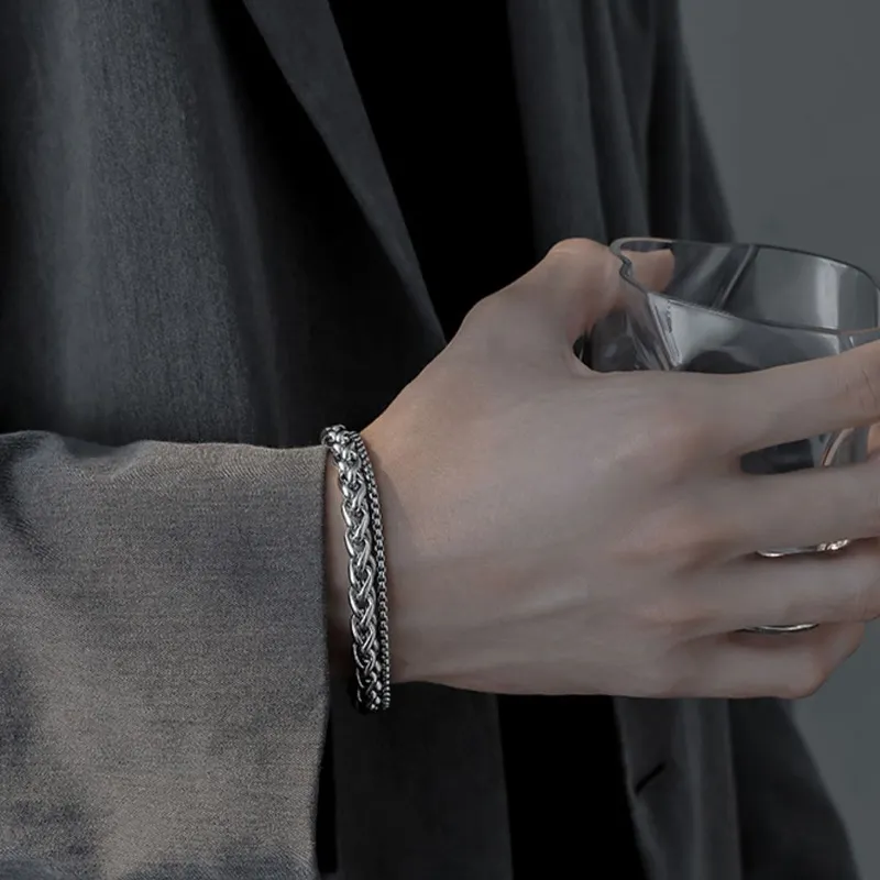 JONNY MOORE Titanium Steel Bracelets Men's-2