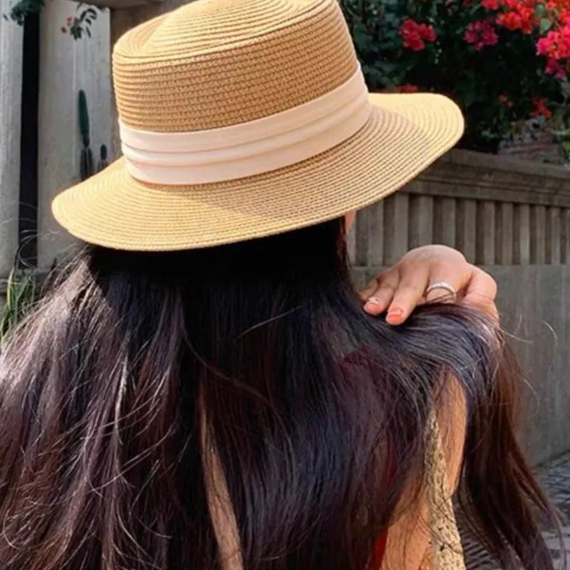 JONNY MOORE Straw Woven Sun Protection Hats Unisex-3
