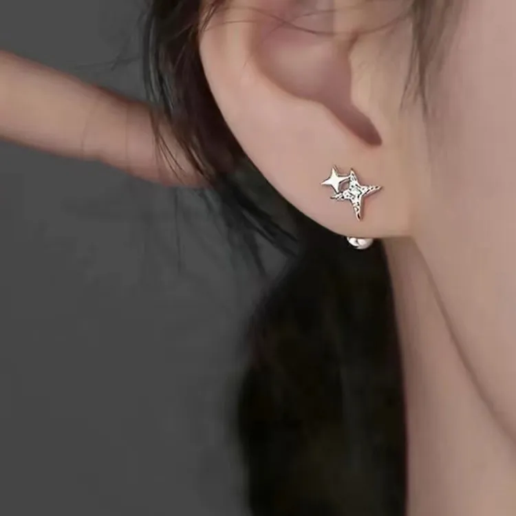 JONNY MOORE 925 Sterling Silver Stud Earrings Women's-2