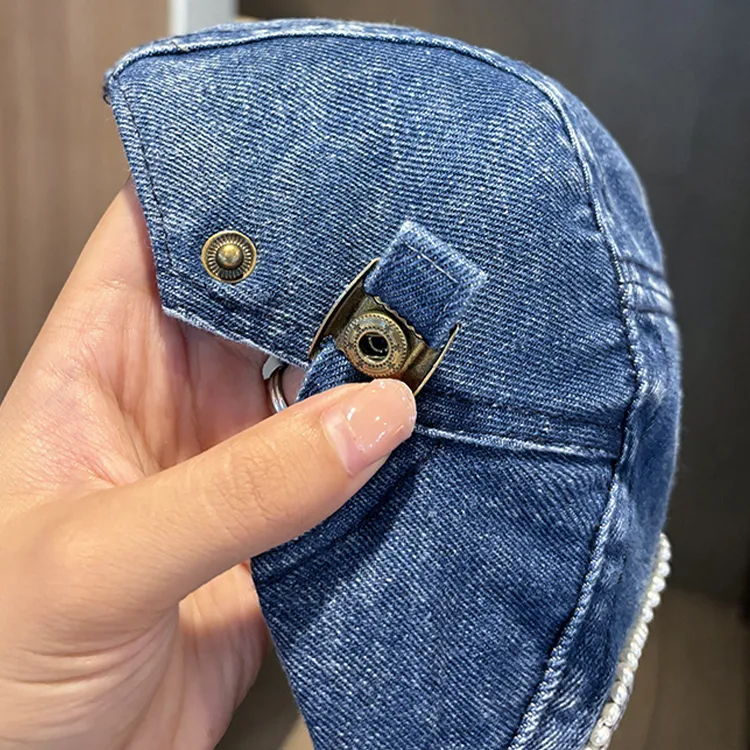 JONNY MOORE Denim Berets Unisex-4