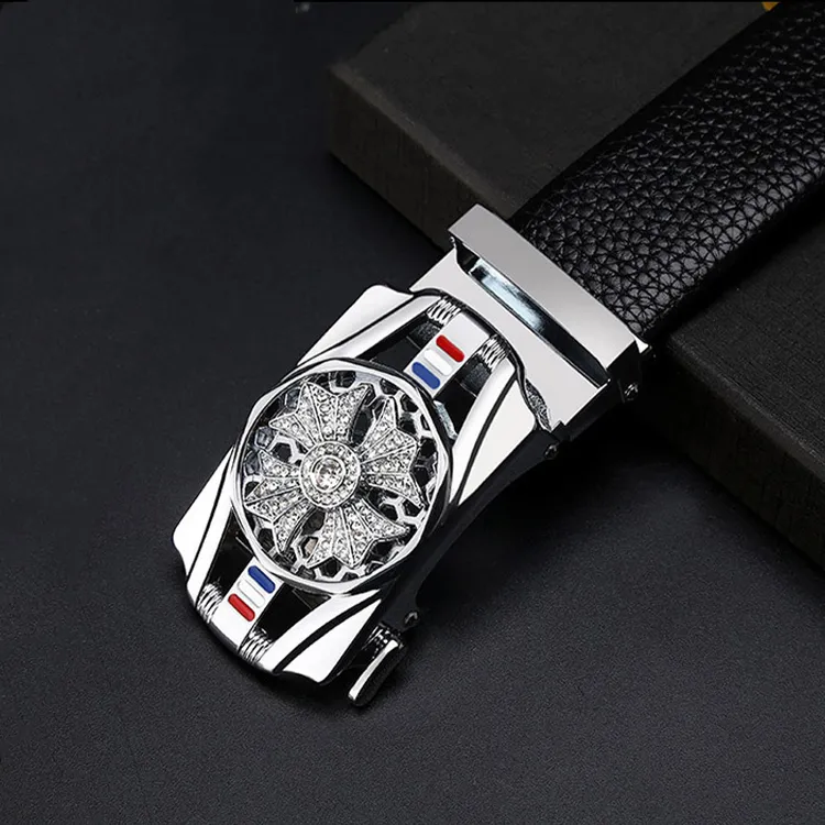 JONNY MOORE Alloy Leather Belts Men's 3.5-4