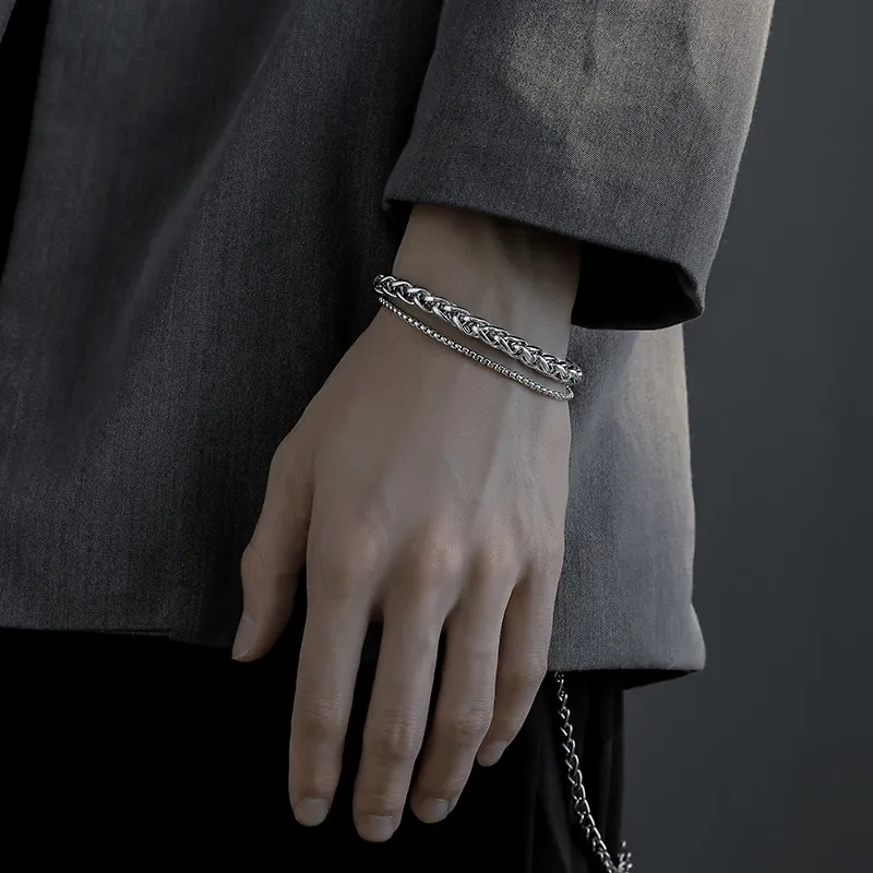 JONNY MOORE Titanium Steel Bracelets Men's-3