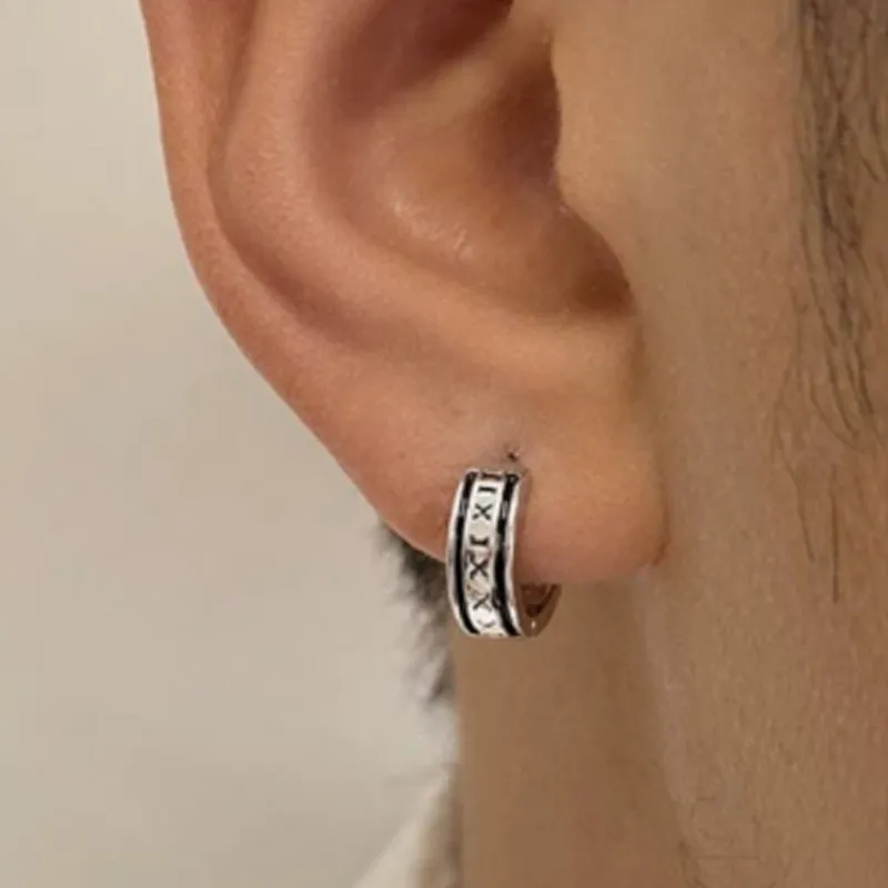 JONNY MOORE Titanium Steel Earrings Unisex-4