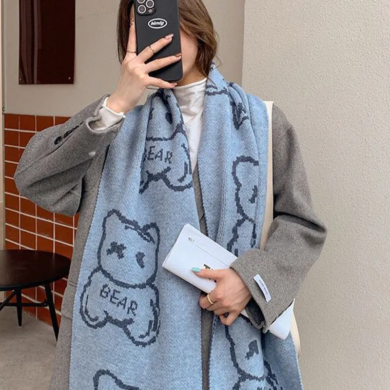 JONNY MOORE Knit Scarves Unisex-4