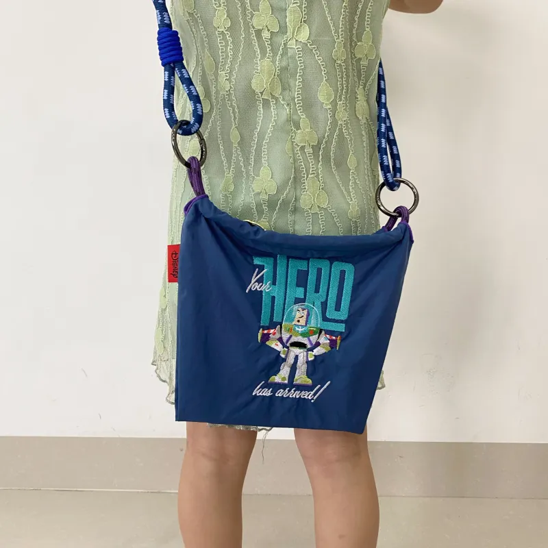 Disney Toy Story Series Nylon Versatile Lightweight Commute Storage Bag Shopping Bag Medium Size Unisex Dark Blue-9