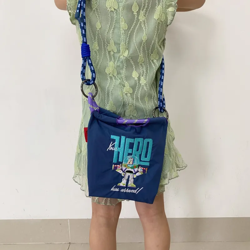 Disney Toy Story Series Nylon Versatile Lightweight Commute Storage Bag Shopping Bag Medium Size Unisex Dark Blue-5