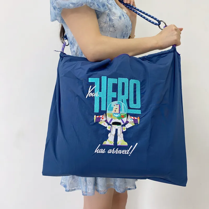 Disney Toy Story Series Nylon Versatile Lightweight Commute Storage Bag Shopping Bag Medium Size Unisex Dark Blue-14