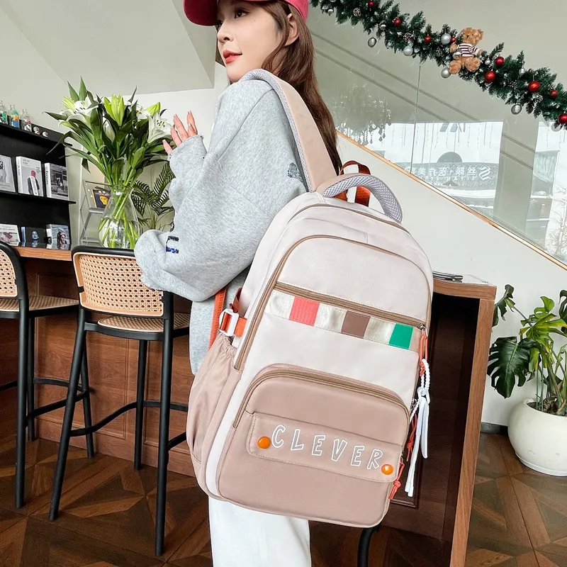 OURFUN Nylon Fabric Backpack Regular Unisex-7