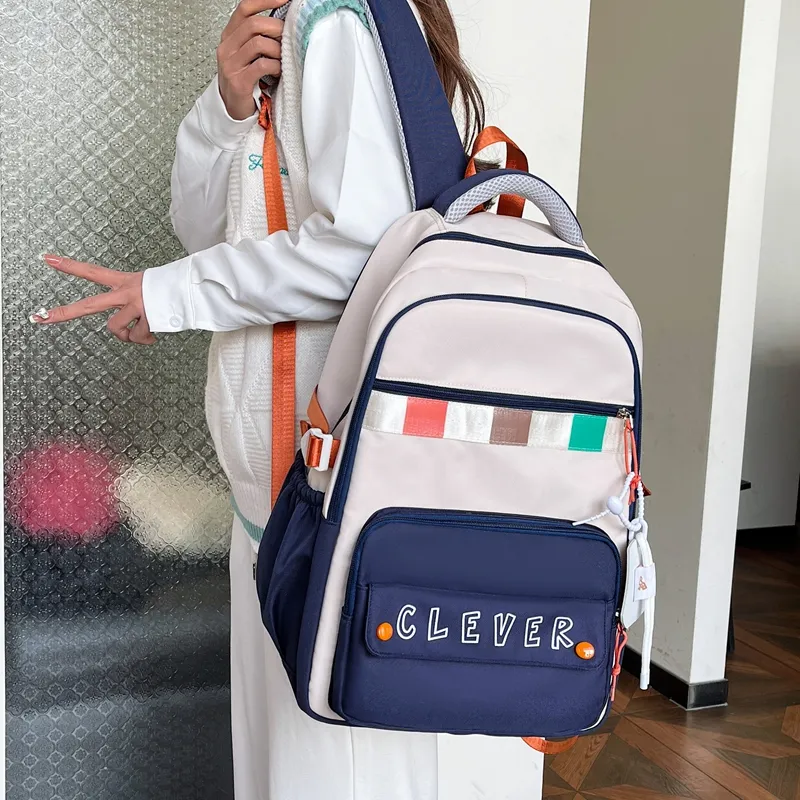 OURFUN Nylon Fabric Backpack Regular Unisex-14
