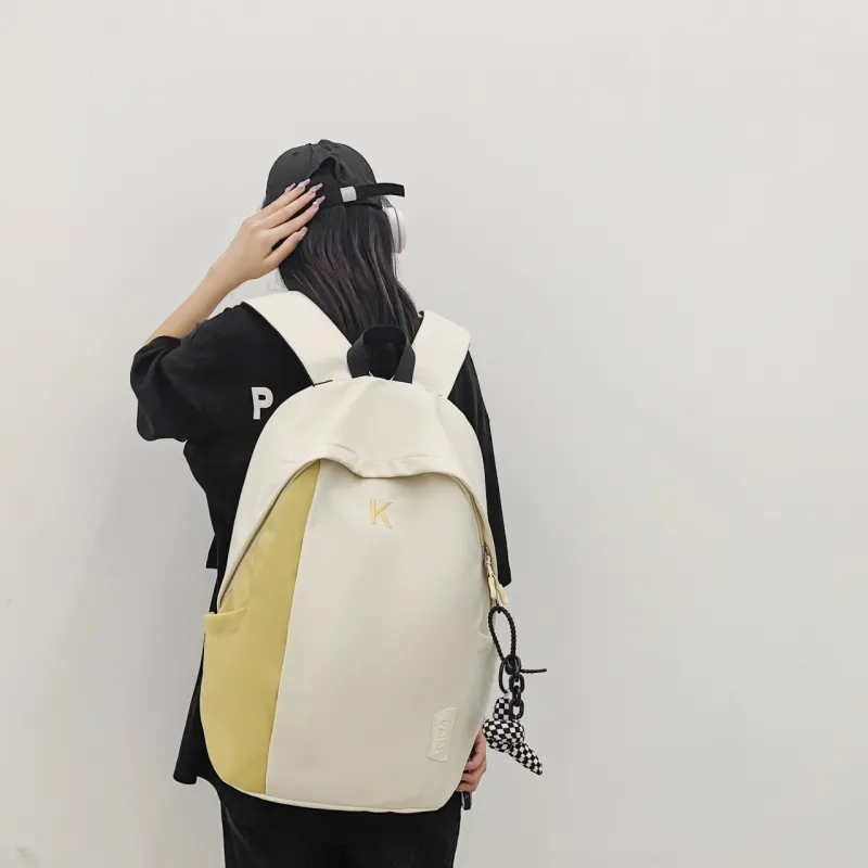 OURFUN Nylon Backpack White/Gray/Black/Orange/Green-1