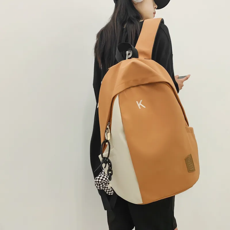 OURFUN Nylon Backpack White/Gray/Black/Orange/Green-9