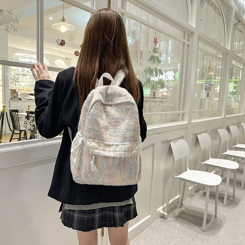 OURFUN Fabric Backpack Regular Unisex Multicolor-8