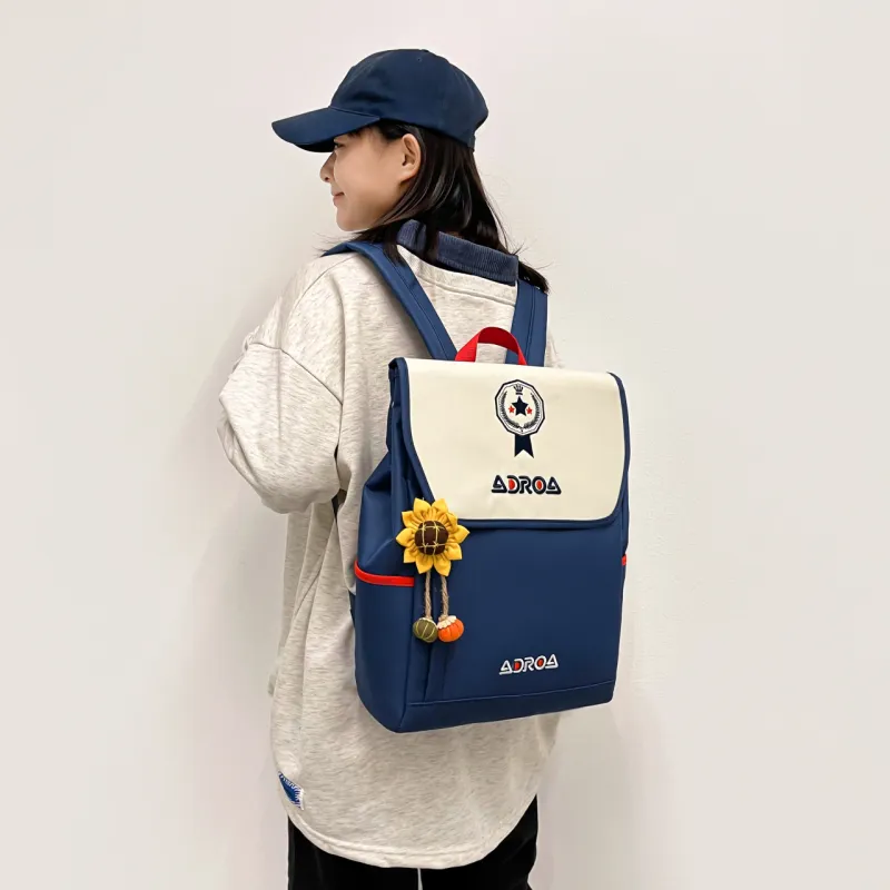 OURFUN Nylon Backpack Unisex Blue-2