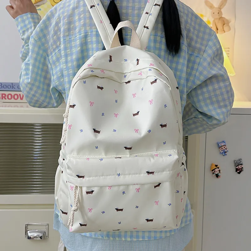 OURFUN Nylon Backpack Regular Unisex Multicolor-1