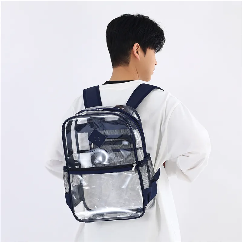 OURFUN PVC Polyvinyl Chloride Backpack Unisex Multicolor-10