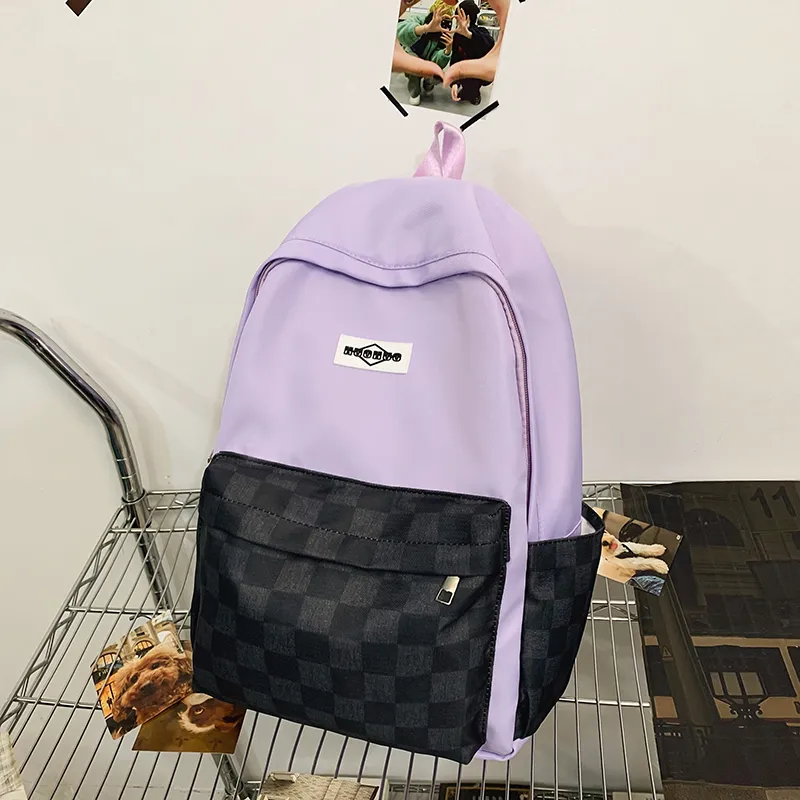 OURFUN Nylon Backpack Unisex Multicolor-4