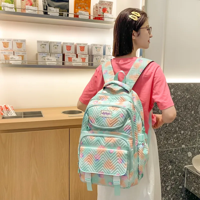 OURFUN Nylon Backpack Unisex Multicolor-8