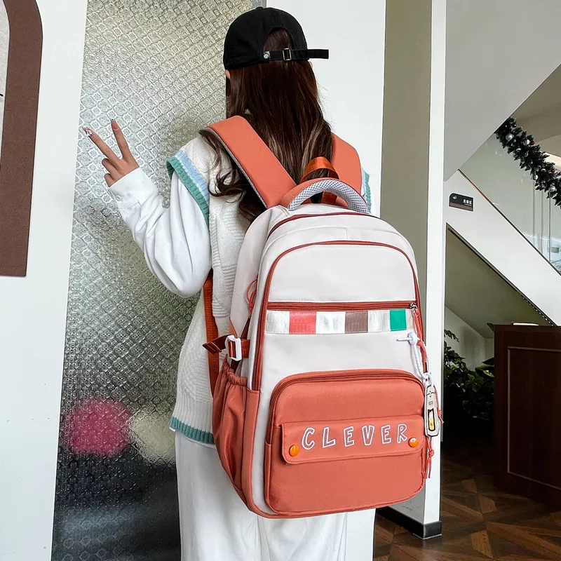 OURFUN Nylon Fabric Backpack Regular Unisex-4