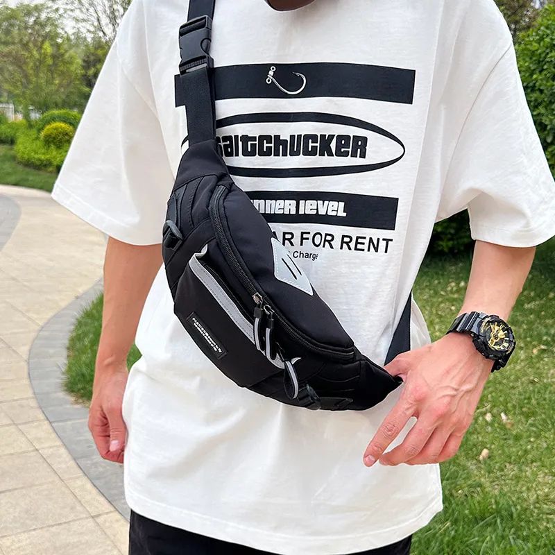 OURFUN Oxford Sling Bag Regular Unisex White/Gray/Black/Green-11