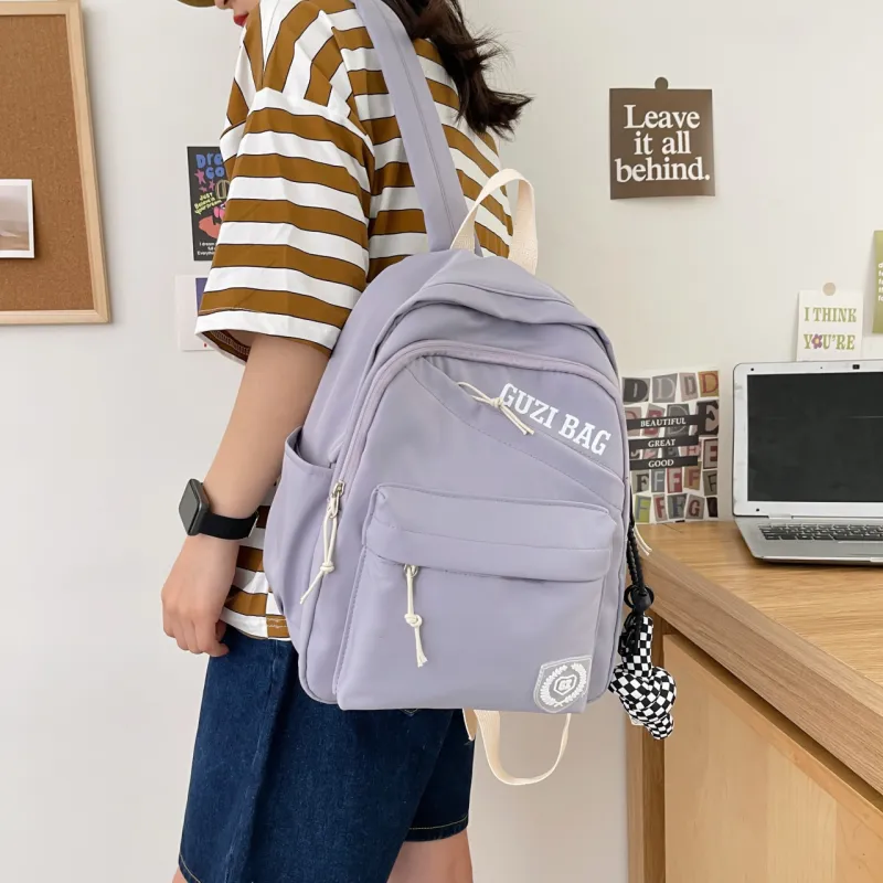 OURFUN Nylon Backpack Unisex Multicolor-10