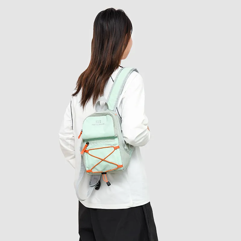 OURFUN Nylon Fabric Backpack Women's Multicolor-10