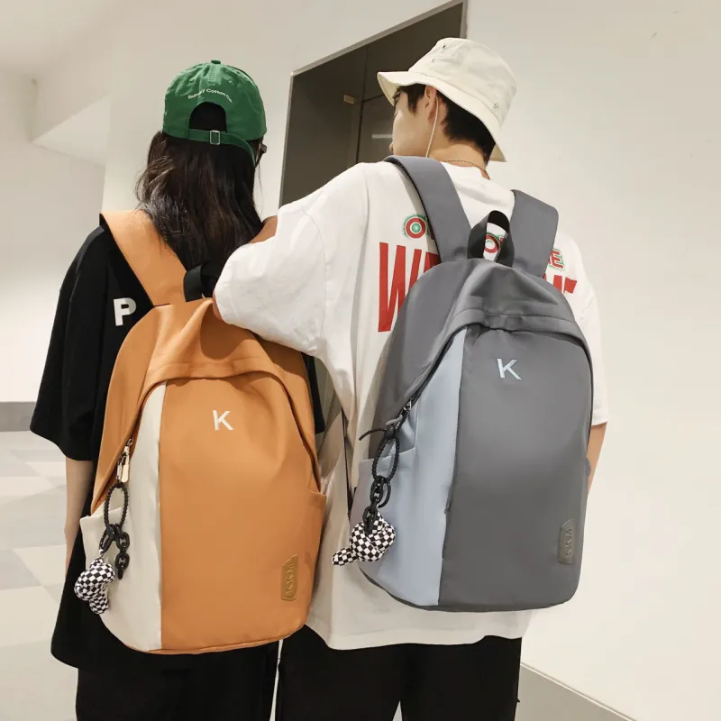 OURFUN Nylon Backpack White/Gray/Black/Orange/Green-4