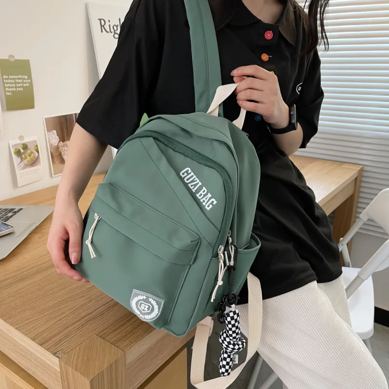 OURFUN Nylon Backpack Unisex Multicolor-14