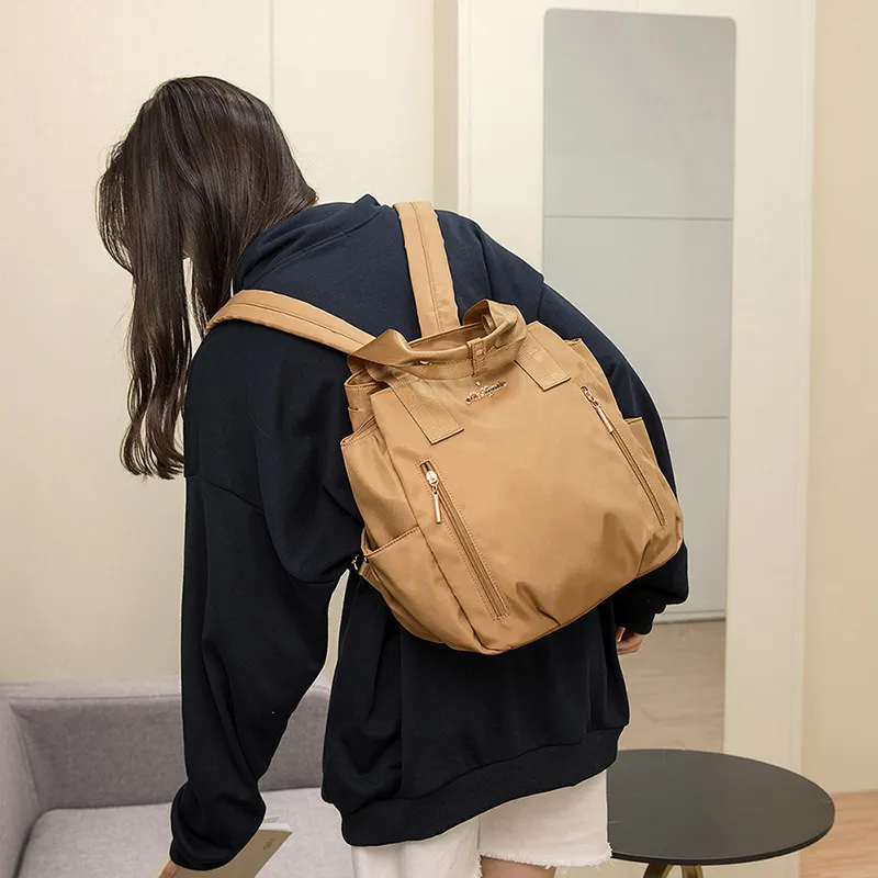 MISZAPATOS Nylon Fabric Backpack Unisex-6