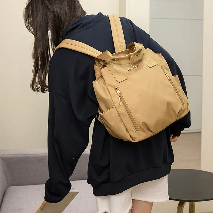 MISZAPATOS Nylon Fabric Backpack Unisex-3