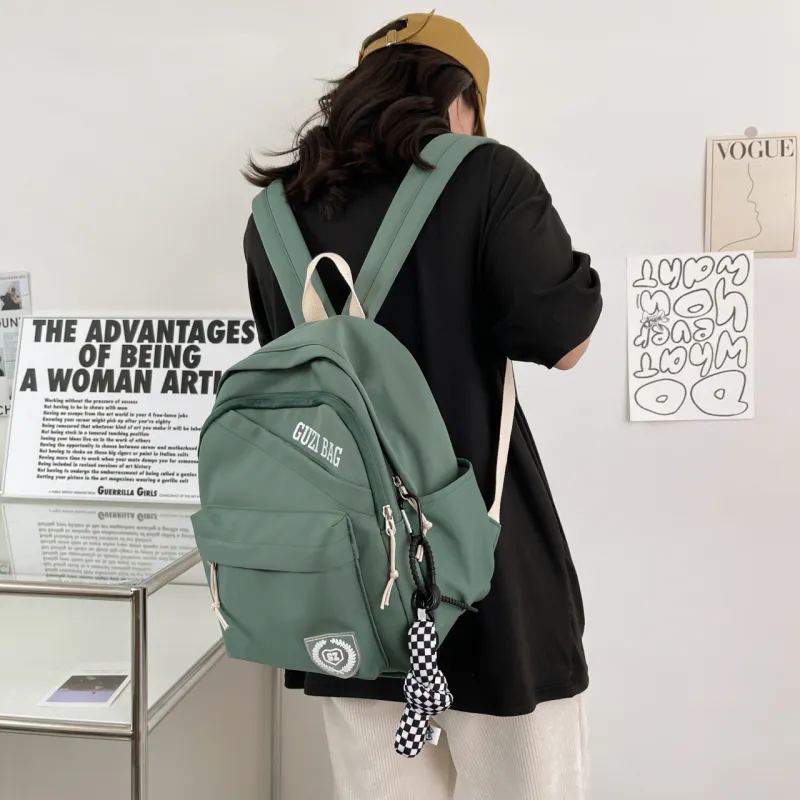 OURFUN Nylon Backpack Unisex Multicolor-13