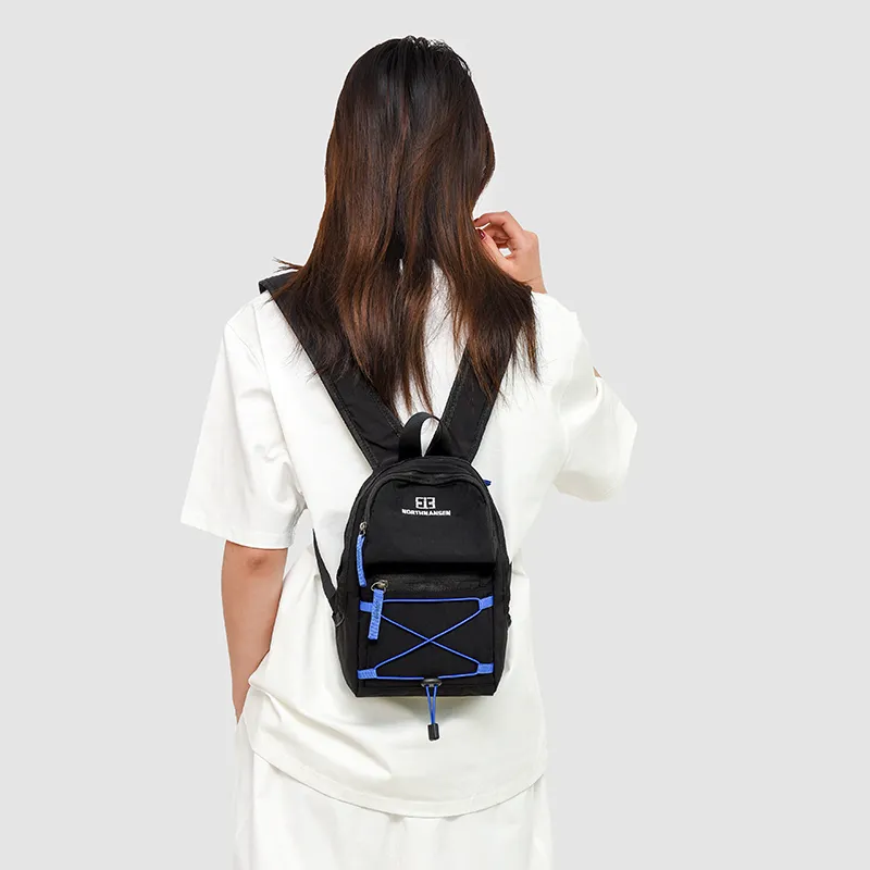 OURFUN Nylon Fabric Backpack Women's Multicolor-2