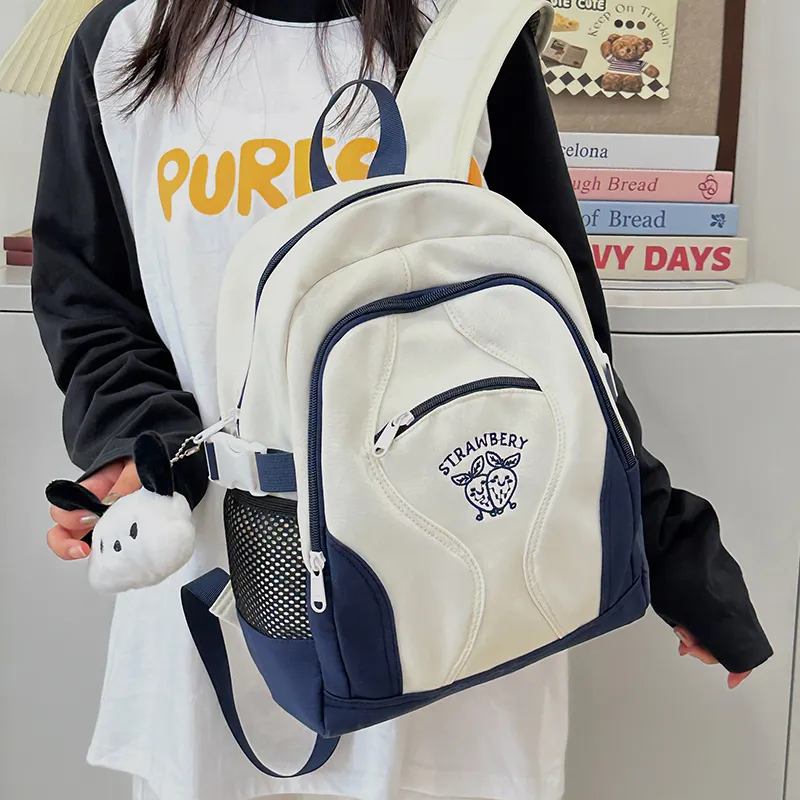 OURFUN Nylon Backpack Regular Women's Multicolor-1