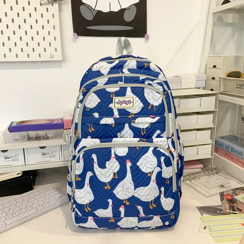 OURFUN Nylon Backpack Regular Unisex Multicolor-5