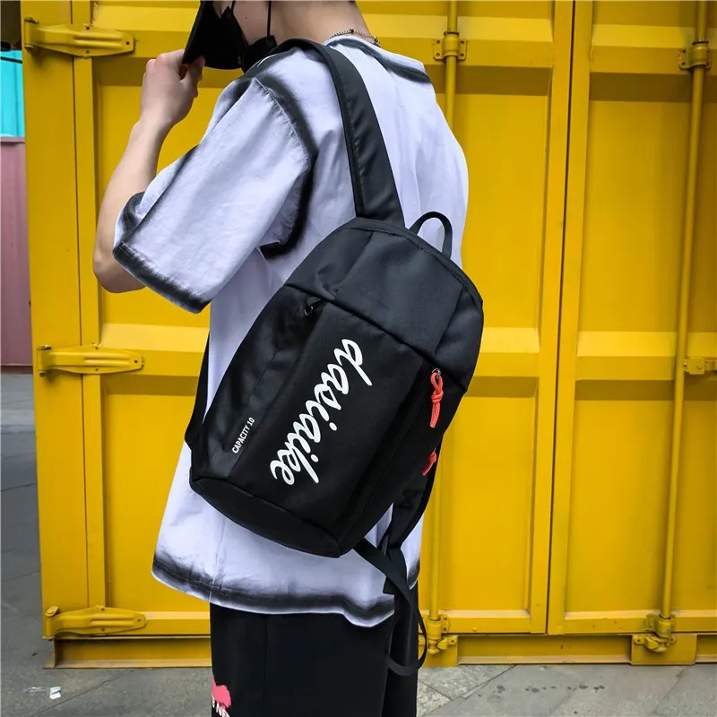 OURFUN High quality Fabric Backpack Regular Unisex Black/Red/Rose Red/Peacock Blue/Royal Blue/Dark Blue-1