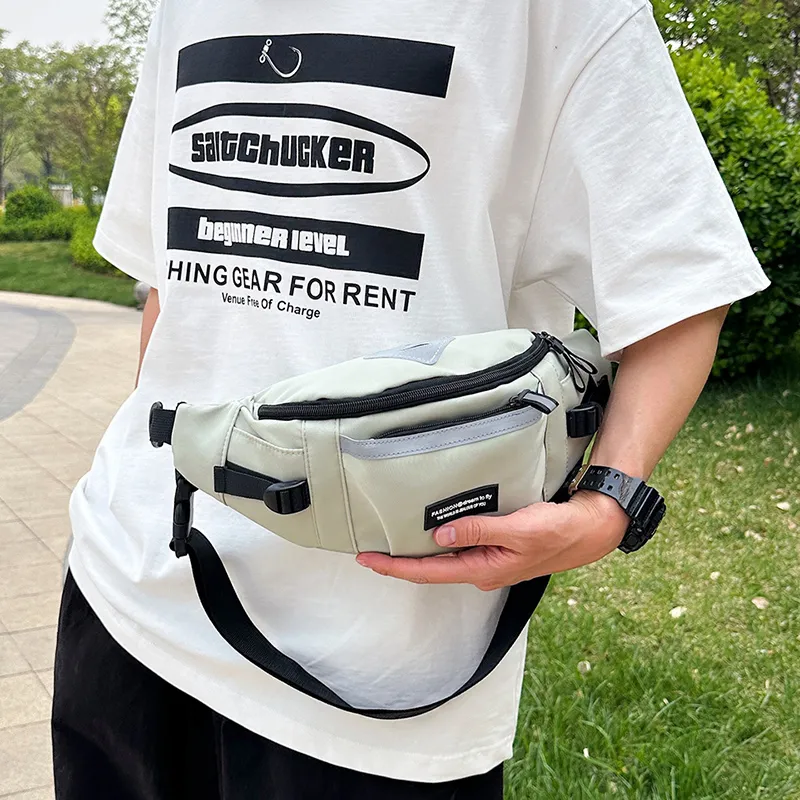 OURFUN Oxford Sling Bag Regular Unisex White/Gray/Black/Green-17
