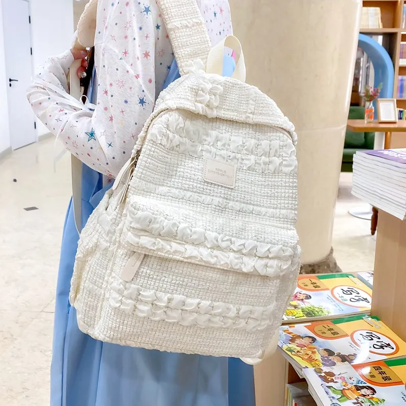 OURFUN Nylon Backpack Small Size Women's Multicolor-1