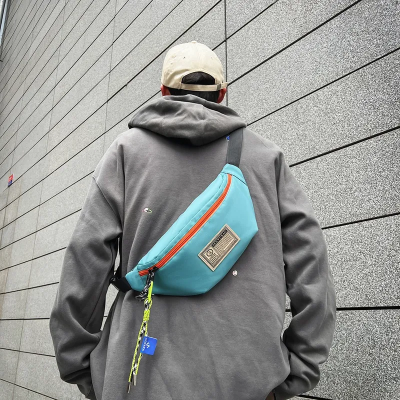OURFUN Oxford Sling Bag Regular Unisex White/Black/Orange/Blue-8