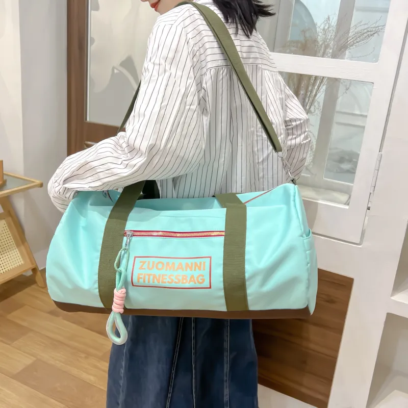 OURFUN Nylon Fabric Travel Bag Large Size Women's Multicolor-2