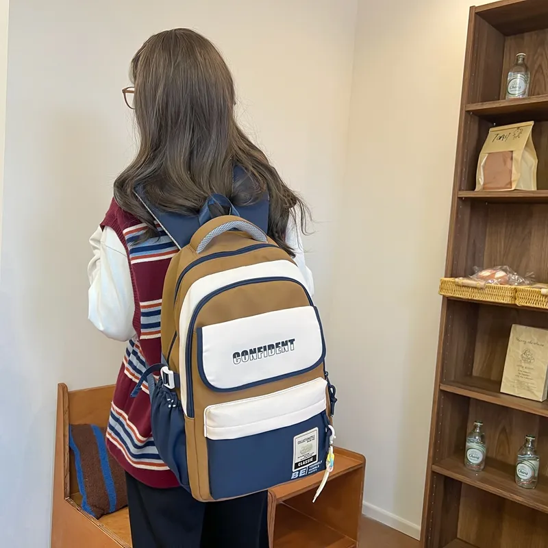 OURFUN Nylon Backpack Unisex Multicolor-4